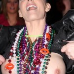 Mardi Gras - Topless flashers with large tits! 9
