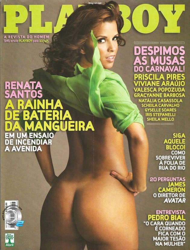 Renata Santos - Playboy Brazil salute to Carnaval.