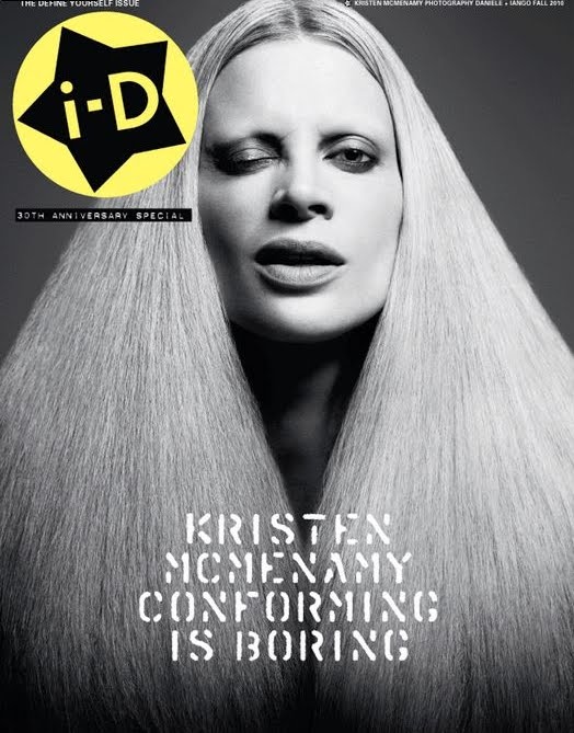 Kristen McMenamy nude in i-D Magazine