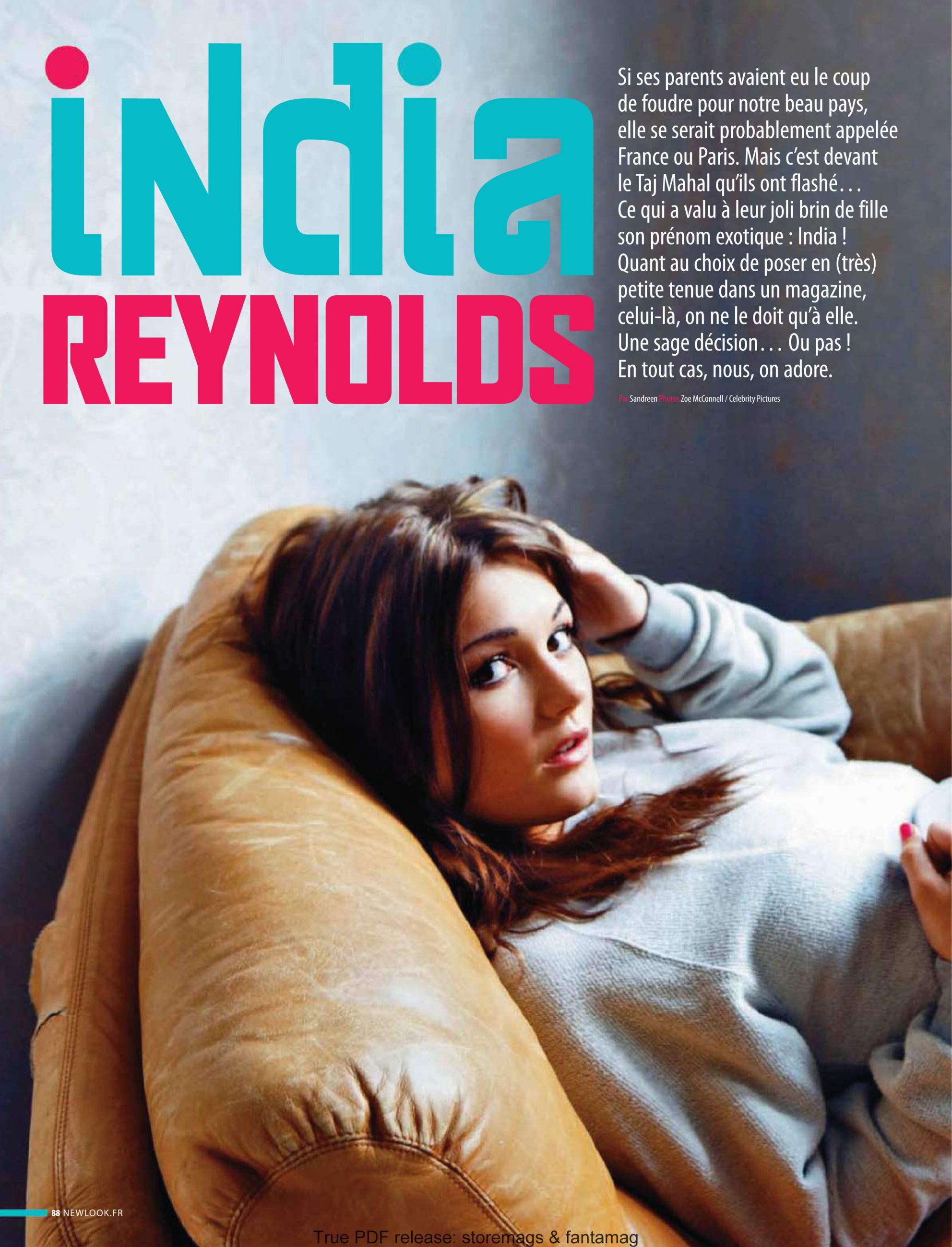India Reynolds naked in Newlook Magazine
