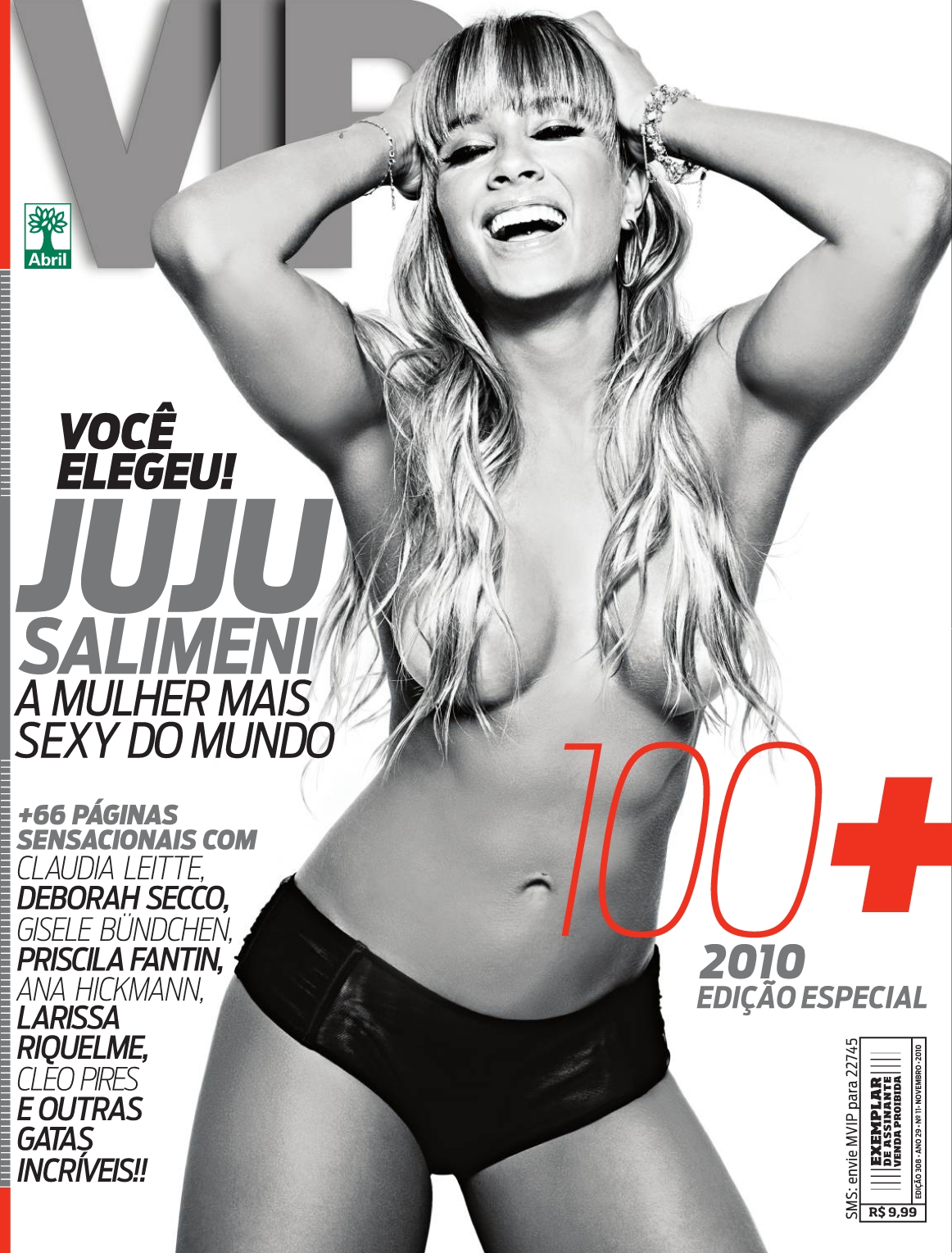 Juju Salimeni topless in VIP Magazine