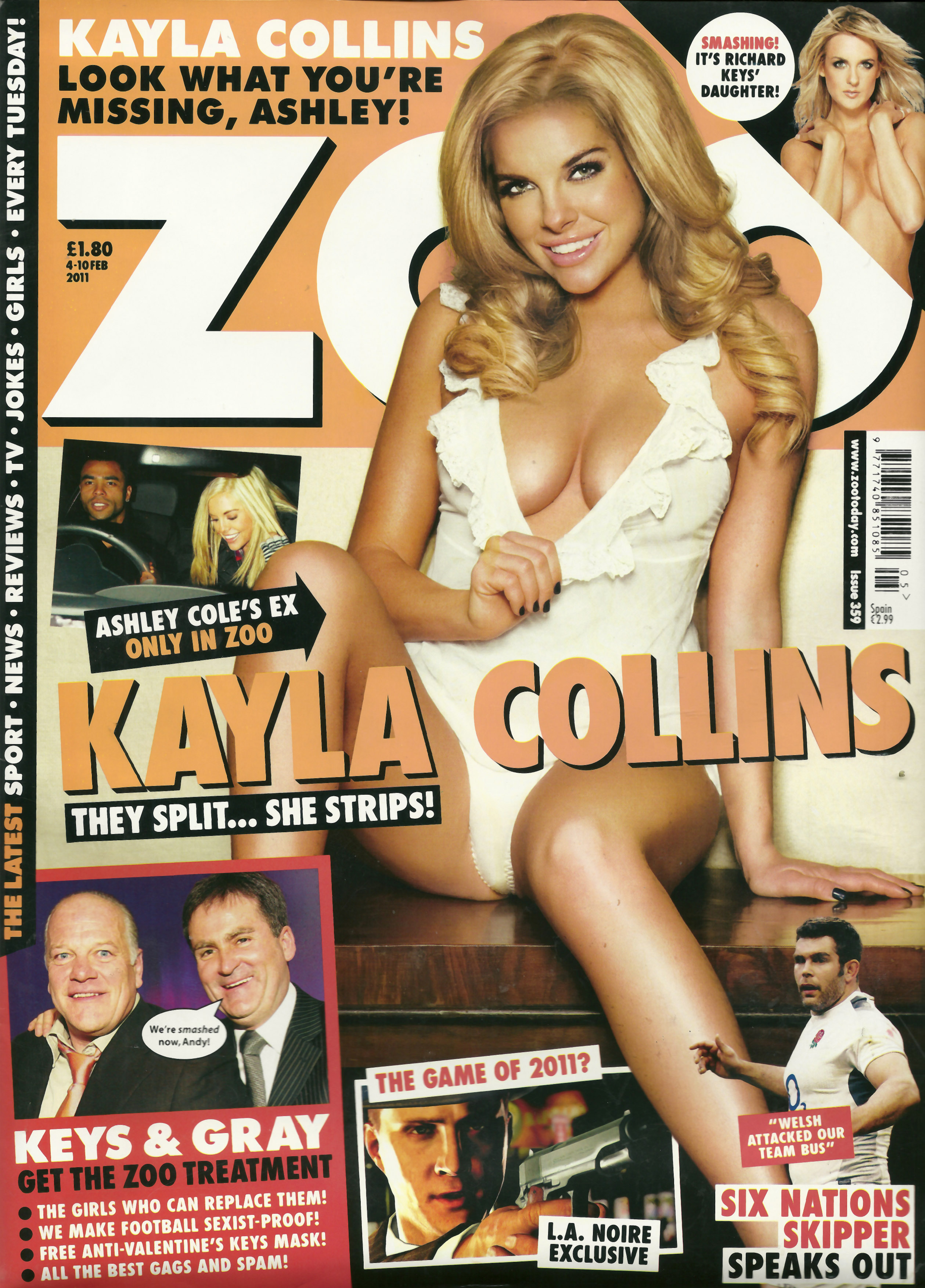Kayla Collins in Zoo Magazine