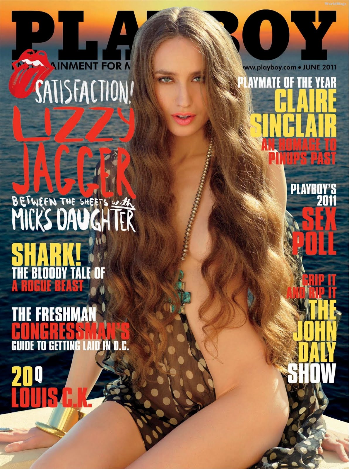 Lizzy Jagger naked in Playboy Magazine