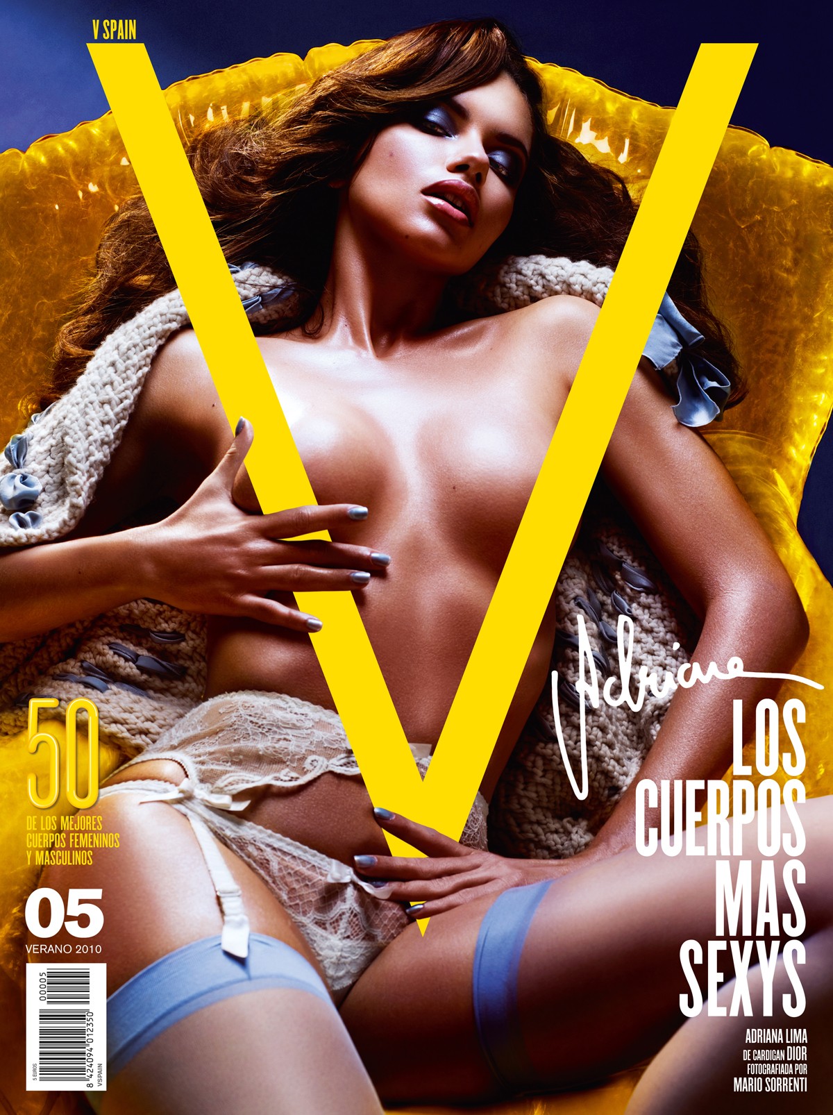 Adriana Lima and models in V Magazine