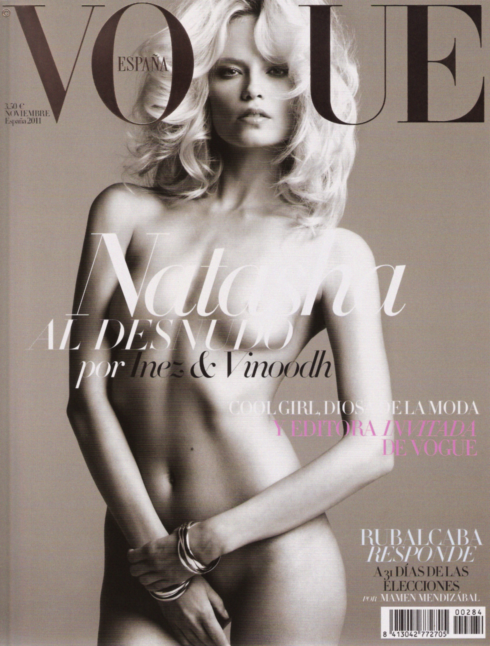 Natasha Poly naked in Vogue Magazine Spain