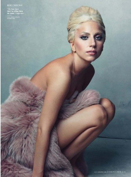 Lady Gaga nude in Vanity Fair Magazine