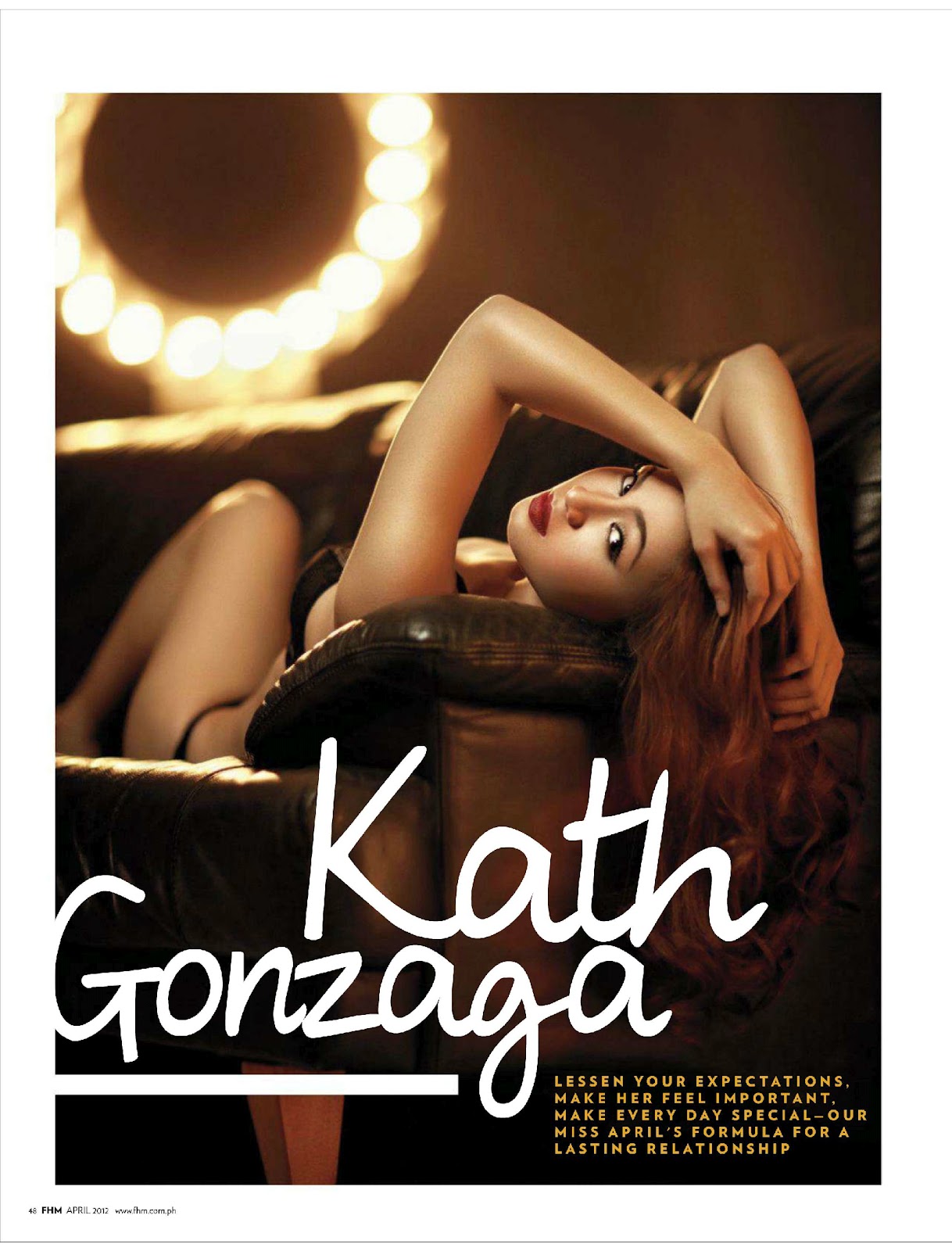 Kath Gonzaga topless for FHM Magazine Philippines