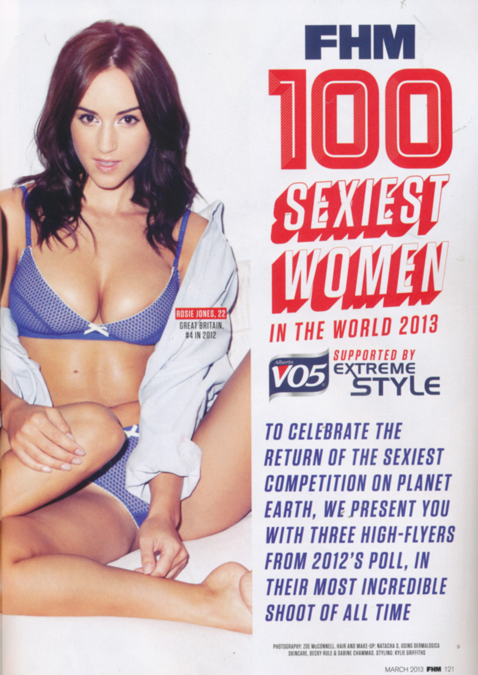 Rosie Jones, and friends for FHM’s 100 Sexiest Women of 2013