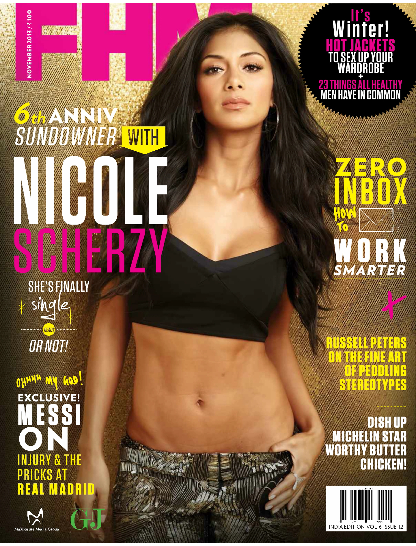 Nicole Scherzinger for FHM Magazine India