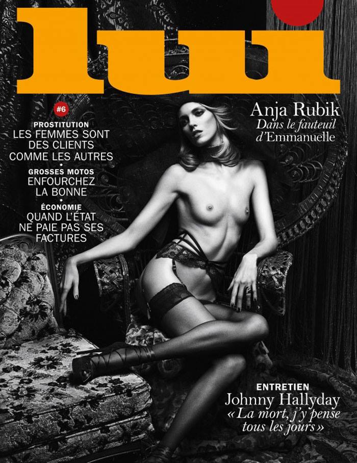 Anja Rubik fully nude for Lui Magazine