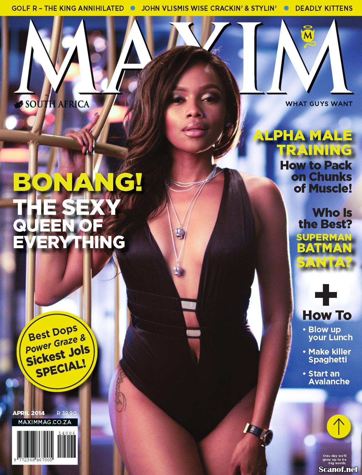 Bonang for Maxim Magazine South Africa