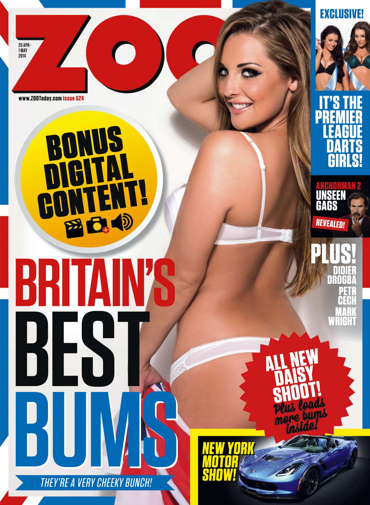 Daisy Watts presents Britain’s Best Bums for Zoo Magazine