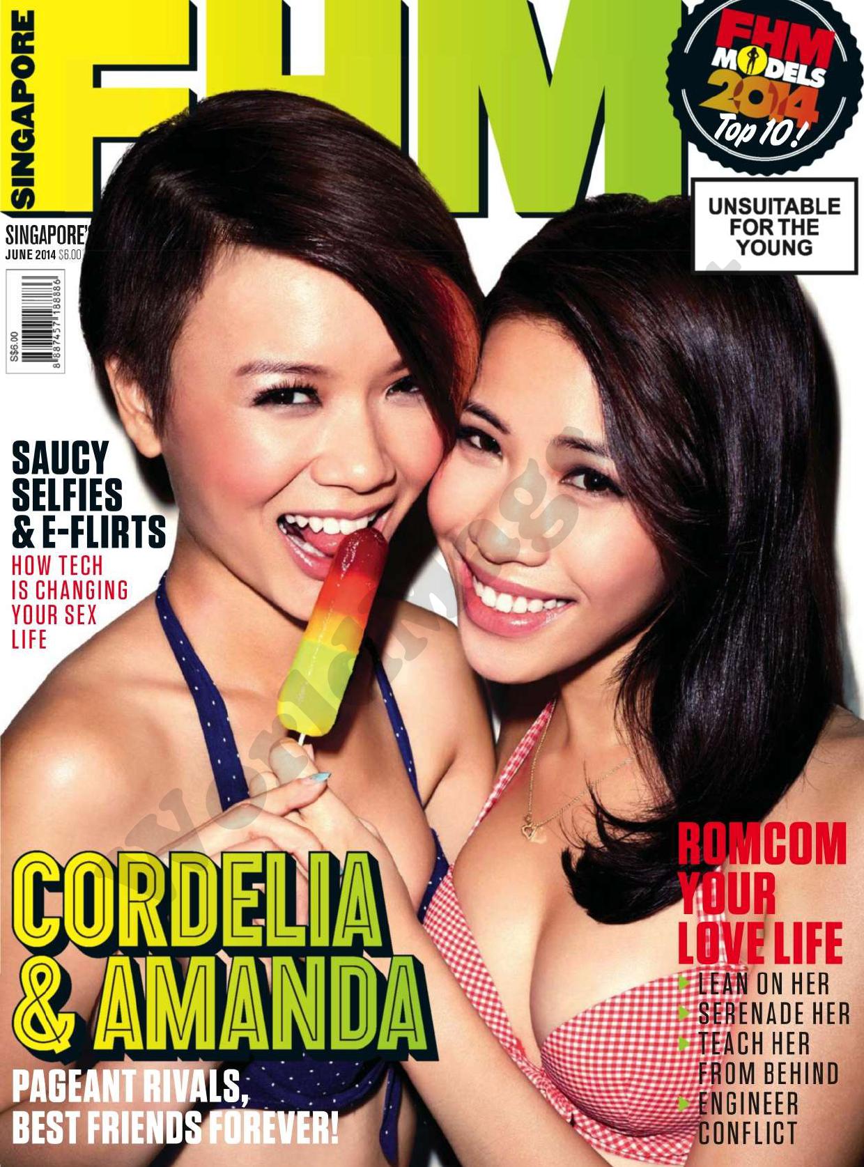 Cordella Low and Amanda Toh for FHM Magazine Singapore