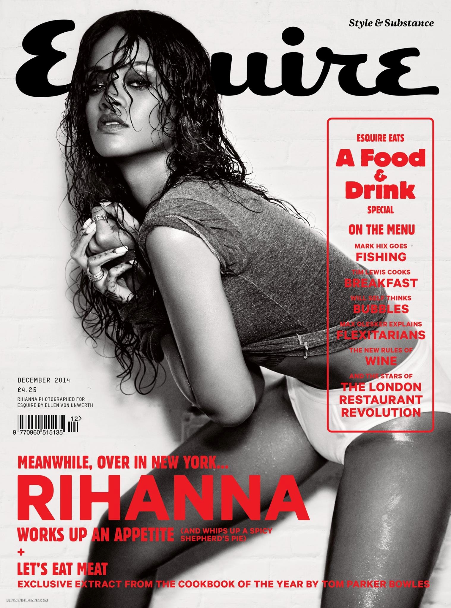 Rihanna looking sexy for Esquire Magazine