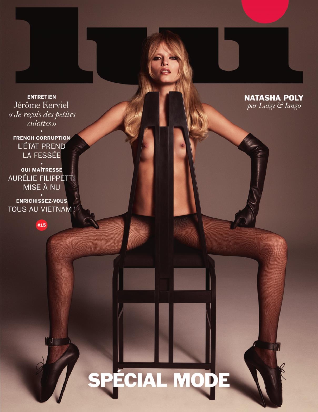 Natasha Poly nude for Lui Magazine France