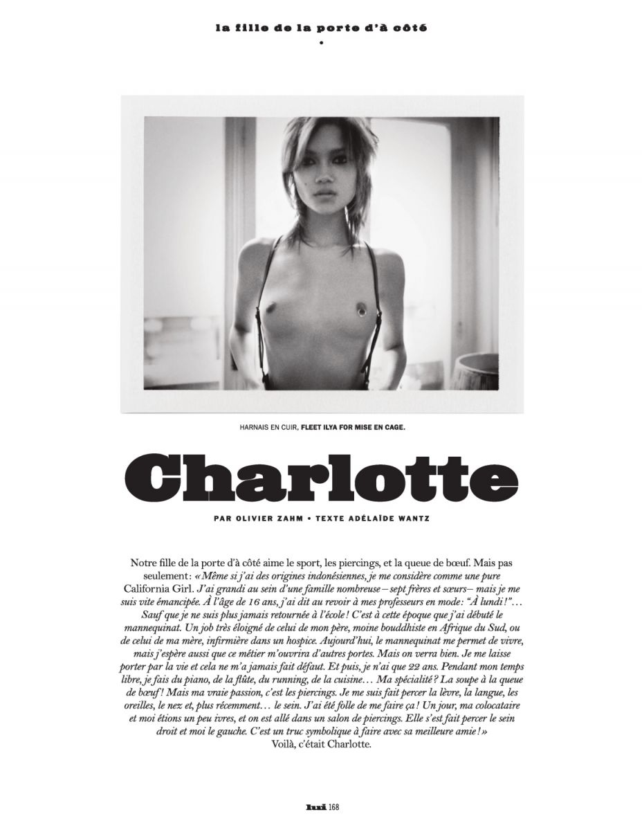 Charlotte for Lui Magazine France