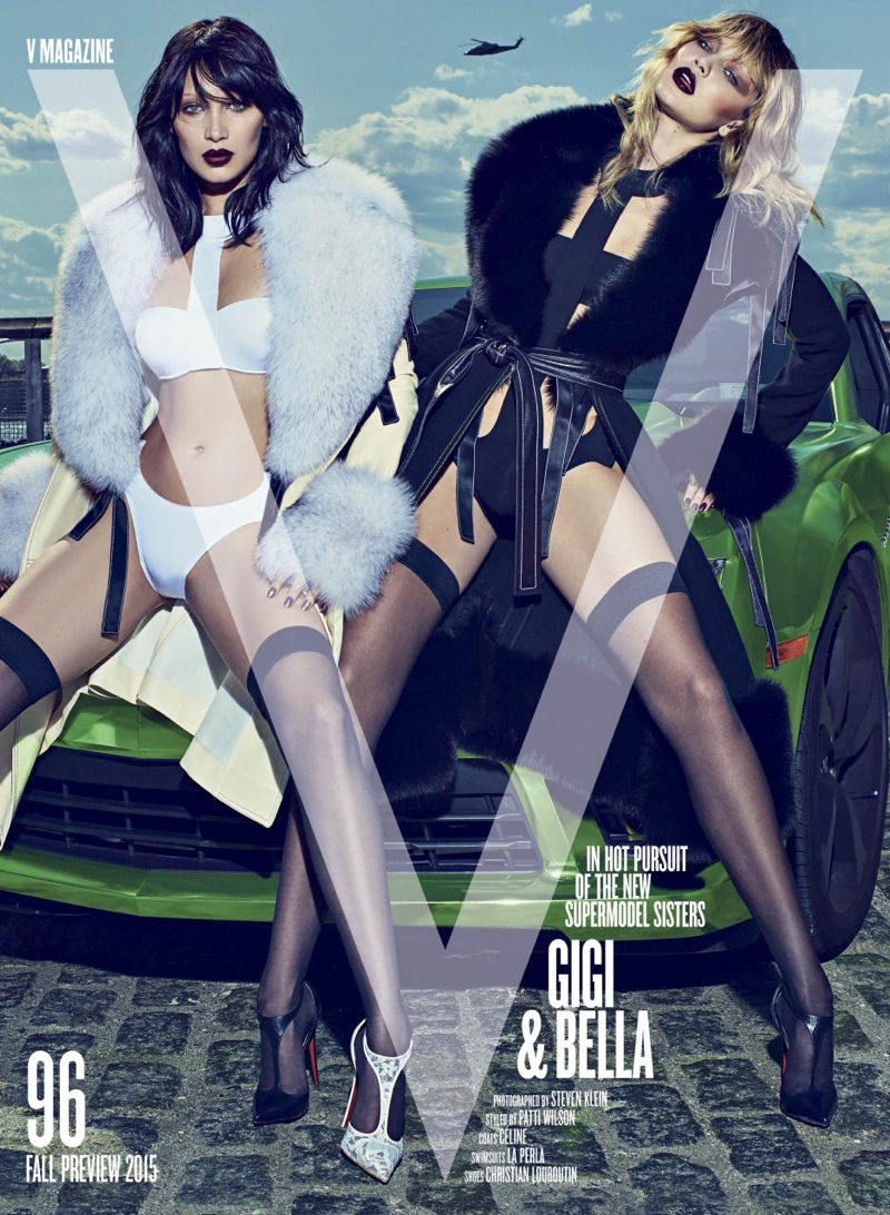 Bella and Gigi Hadid together sexy for V Magazine