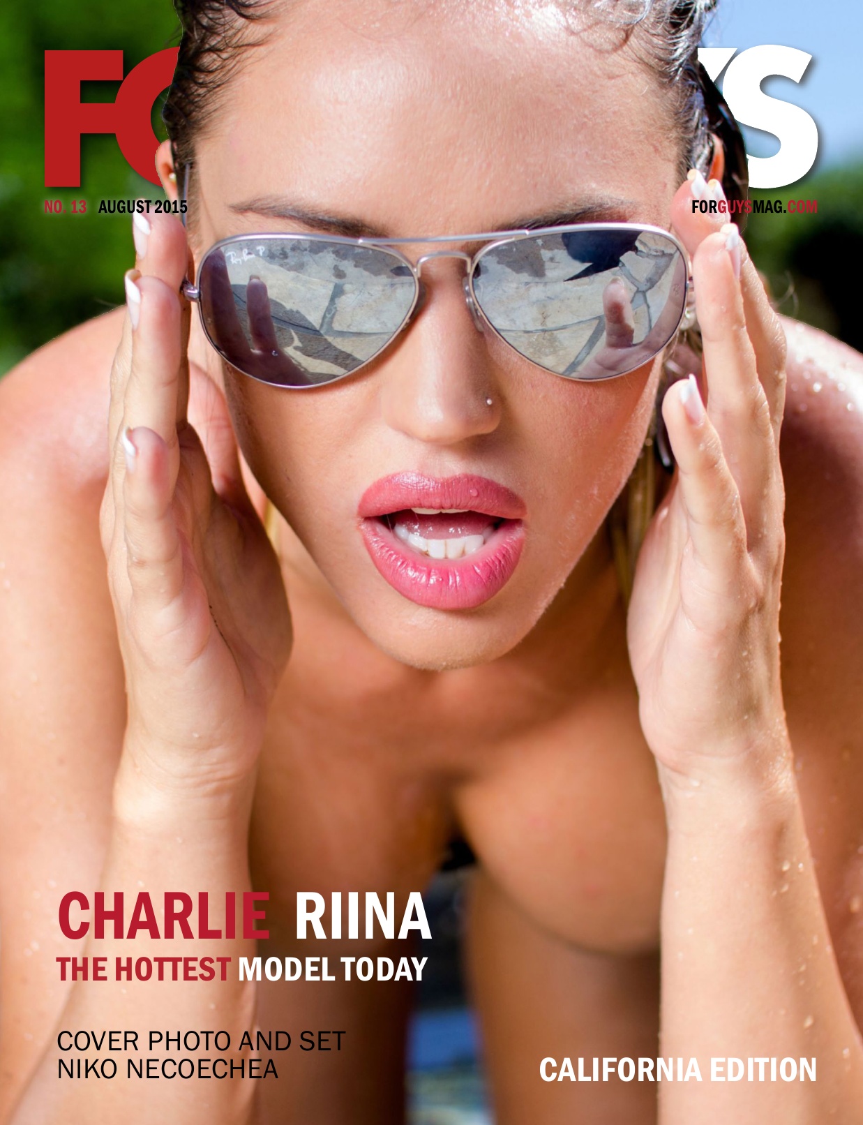 Charlie Riina looking incredible in For Guys Magazine