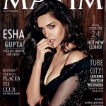 Esha Gupta sexy in black for Maxim Magazine India 1