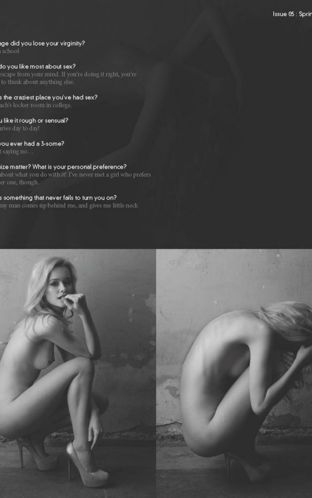 Olivia Preston nude for Innocent Magazine