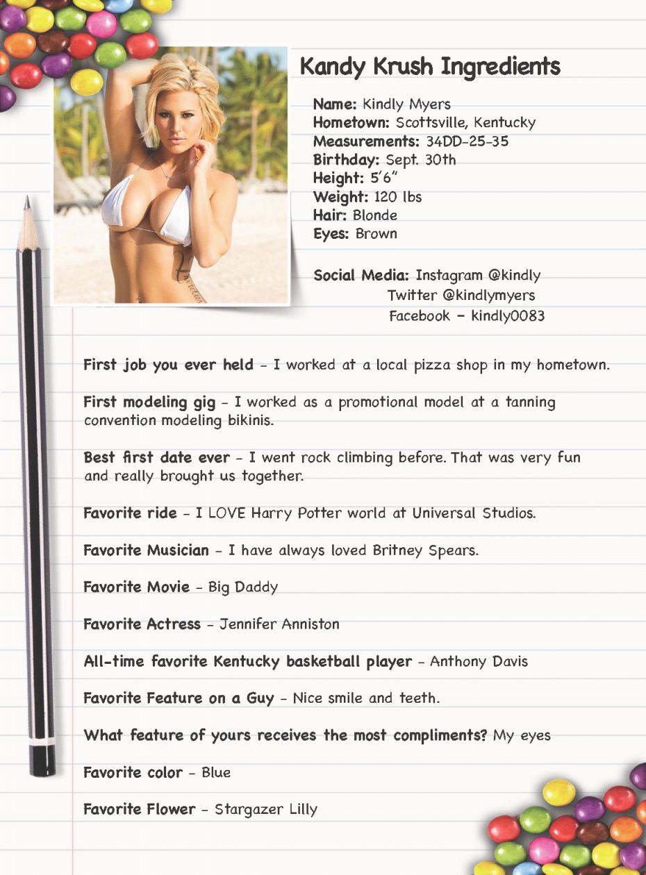 Kindly Myers sexy bikini for Kandy Magazine