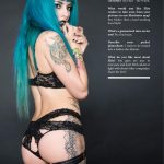 Rebecca Crow blue haired for Elite Magazine 5