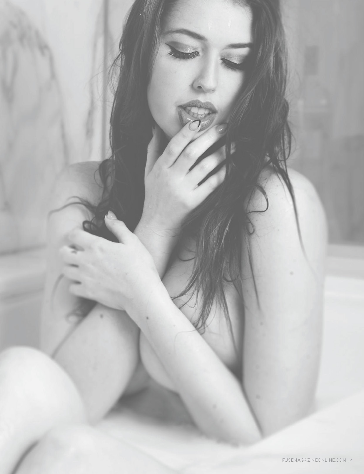 Amanda Robyn takes a bath for Fuse Magazine