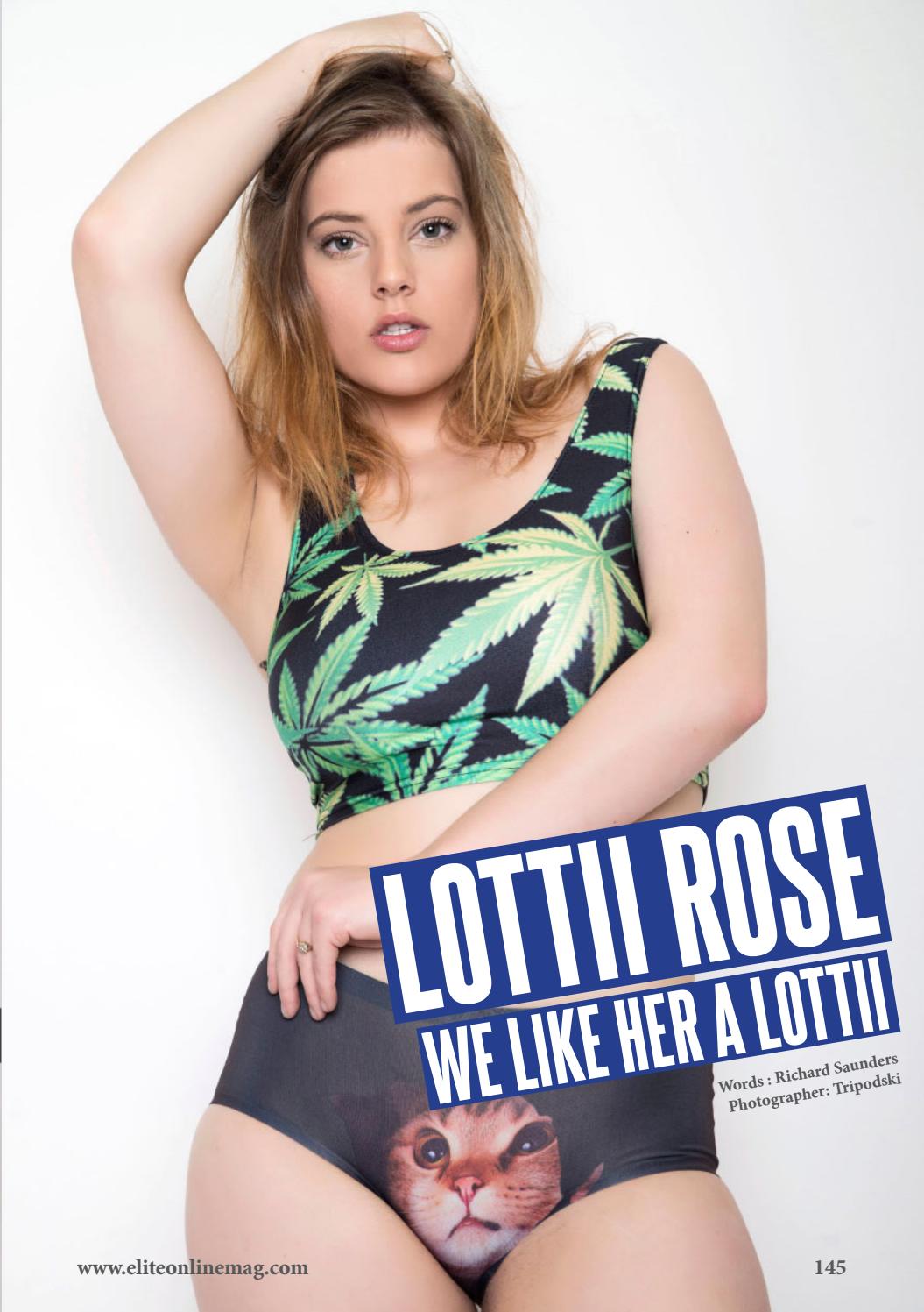 Lottii Rose takes a bath with Elite Magazine