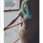 Stephanie Jo Storer sexy body and green hair for Elite Magazine 1