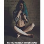 Stephanie Jo Storer sexy body and green hair for Elite Magazine 6