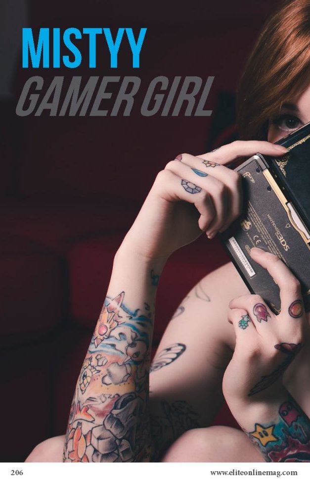 Mistyy sexy gamer for Elite Magazine
