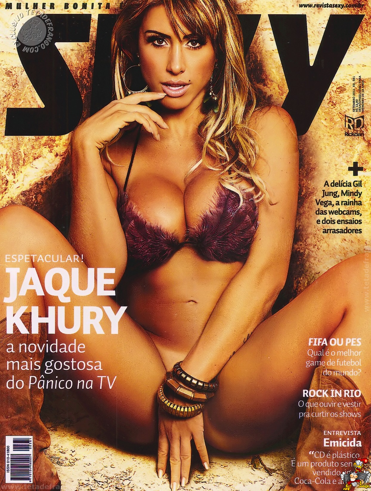 Jaque Khury very naked and sexy in Sexy Magazine Brazil