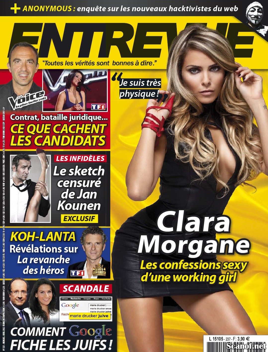 Clara Morgane in Entrevue Magazine France