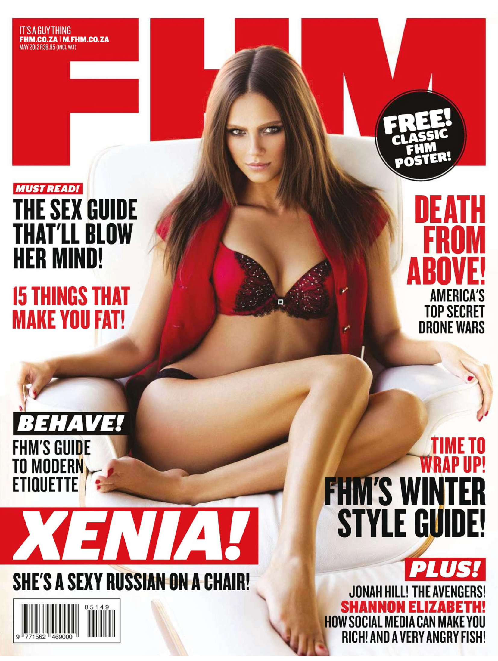 Xenia Deli in FHM Magazine Africa