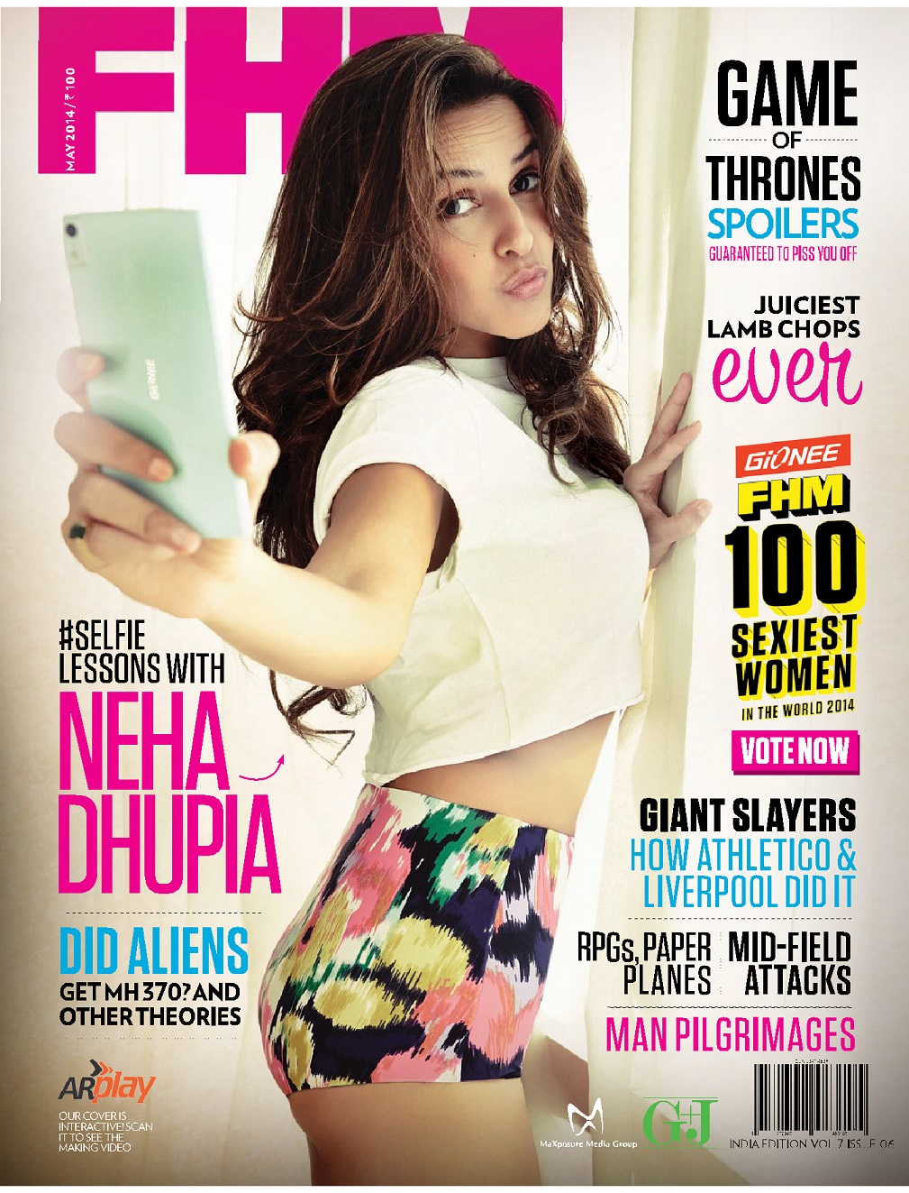 Neha Dhupia for FHM Magazine India