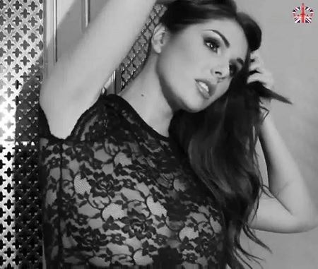 Lucy Pinder awesomely sexy B&W video