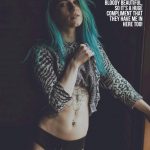 Stephanie Jo Storer sexy body and green hair for Elite Magazine 3