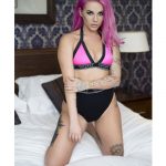 Dannika Daisy sexy pink hair for Elite Magazine 1