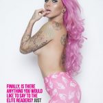 Dannika Daisy sexy pink hair for Elite Magazine 2